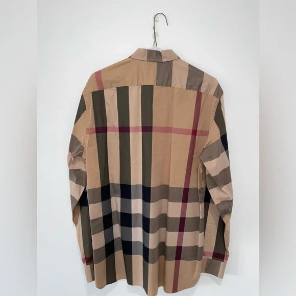 Burberry Check Button Shirt L - Picture 4 of 6